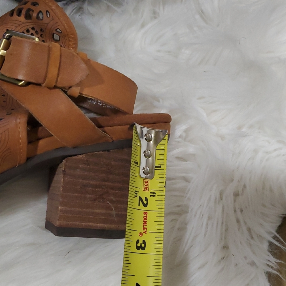 AEROSOLES Brown Laser-Cut Ankle Booties - Picture 4 of 14